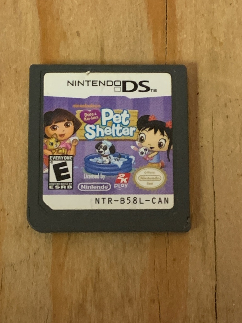 Nintendo DS Dora & Kai Lans Pet Shelter Cartridge - Purple Label